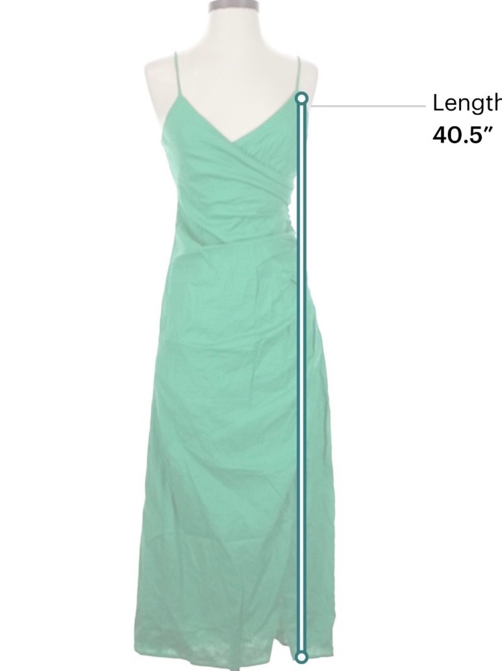Zara Emerald Green Spaghetti-Strap Maxi Dress - Picture 5 of 6